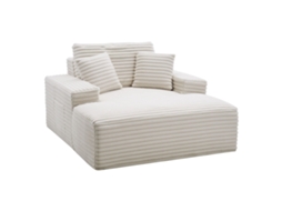 Sofá Cama De Chão Acolchoado 138cm Com Almofadas E Braços Largos - Conforto E Estilo Para Sala De Estar Tekmaquinas