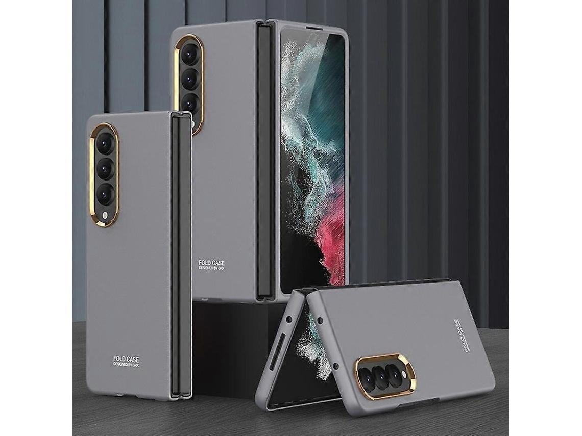 Capa De Celular Com Armação De Lente Galvanizada Ultrafina Gkk Para Samsung Galaxy Z Fold4