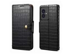 Capa De Celular De Couro Com Textura De Crocodilo Denior E Bordas Oleosas