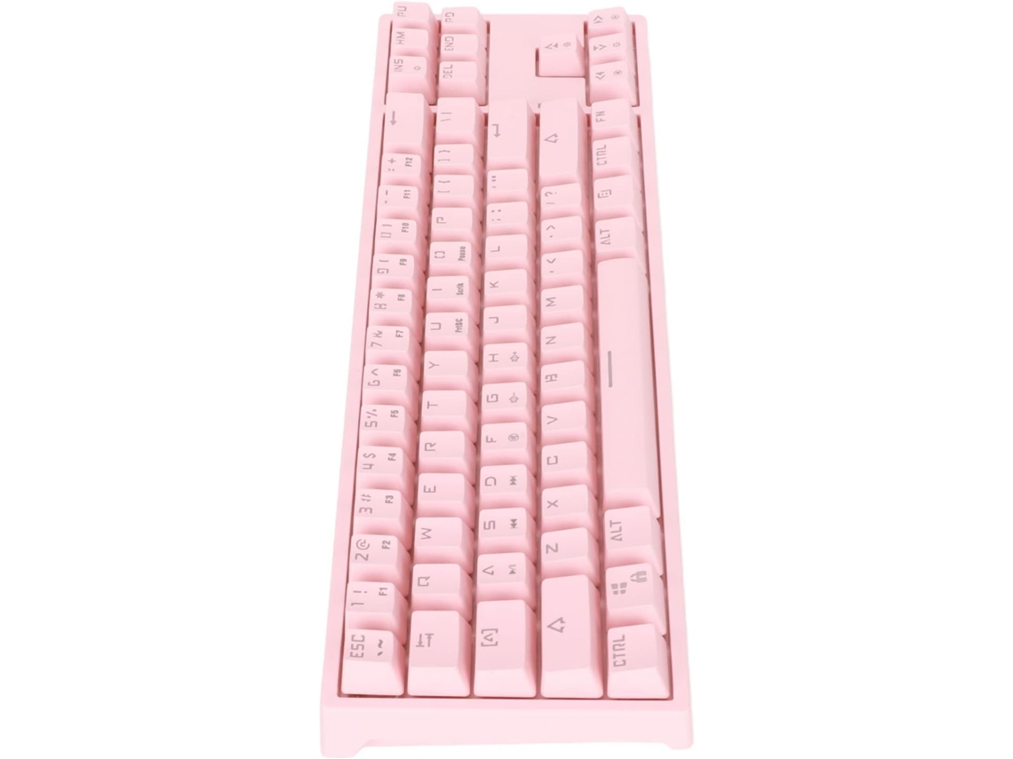 Teclado Mecânico De 71 Teclas Com Interruptor Azul (rosa)