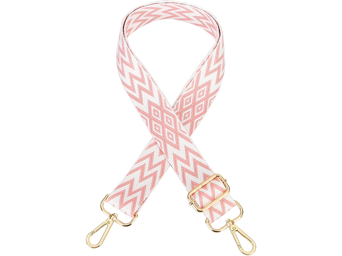 1 Unidade De Alça Transversal Ajustável Rosa Para Bolsa Mão