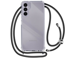 Capa Com Cordão Para Samsung Galaxy A14 Ushion Acrílico Rígida Transparente