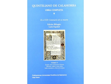 Livro Quintiliano De Calahorra. de Quintiliano Calahorra (Espanhol)