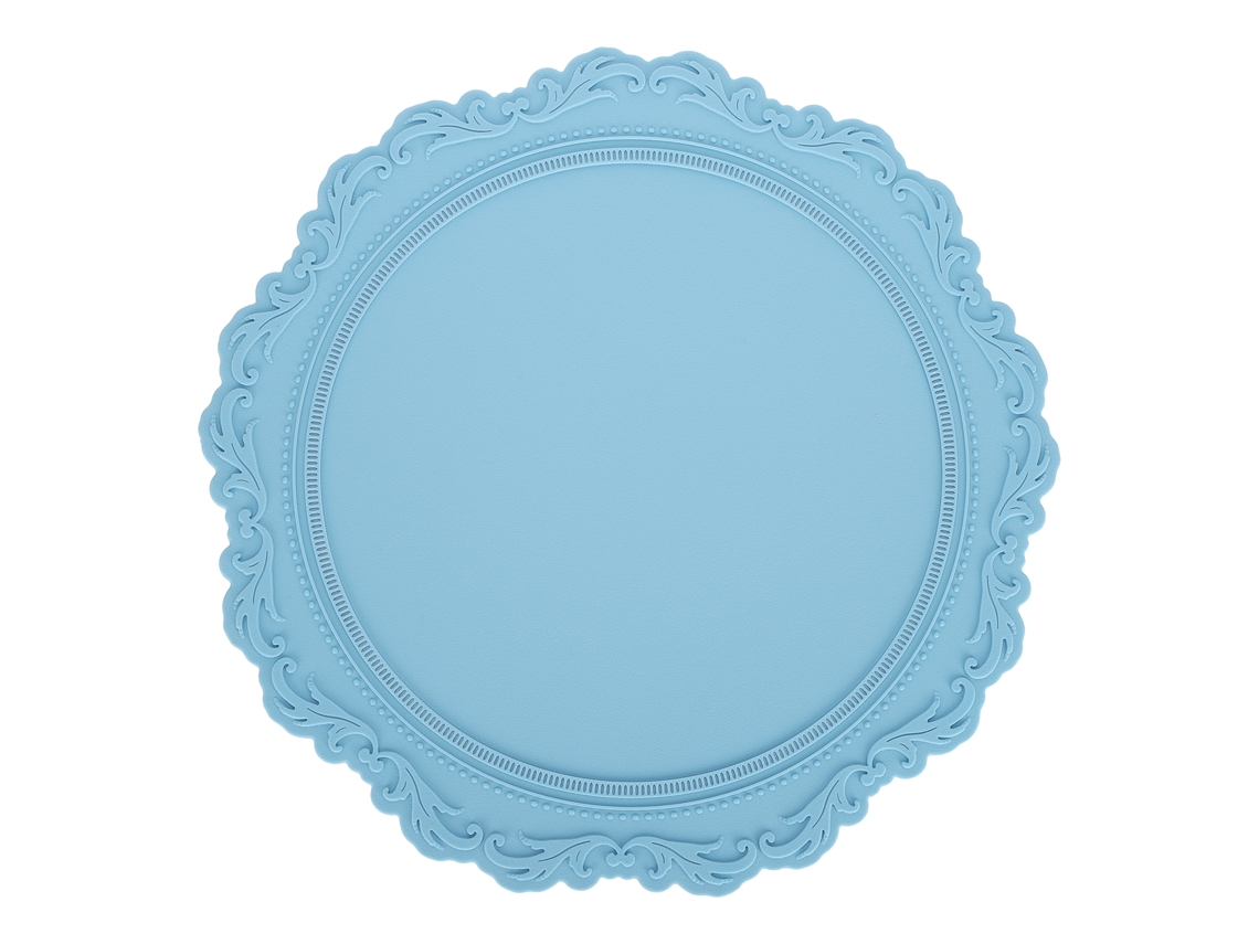 Tapete de Silicone LAXISCREED Estilo Nórdico Azul Claro