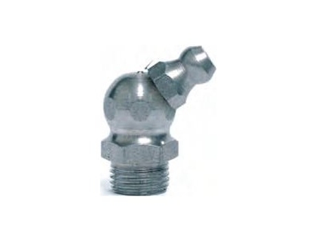 UMETA-1400937-100 Graxeiras Hidráulicas 67º Din 71412 Tipo H2 (Aço R.1/4'-28 Sae X L.20,5 X Ø9)