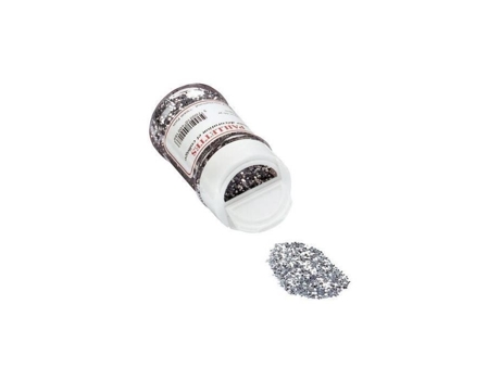 Pote De 60g De Glitter Prateado Cintilante