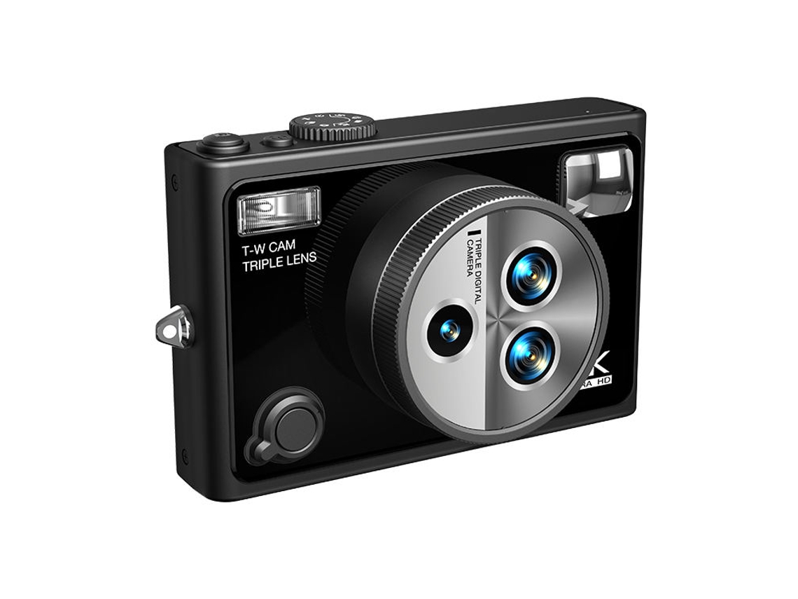 Câmera Para Vlogs Em 5k Com Foco Automático, Espelho Para Selfies E 75mp (preta)