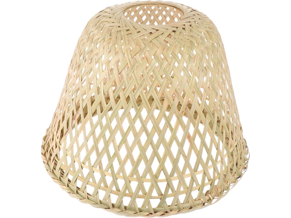 Luminária Suspensa de Bambu Trançado, Elegante, com Design Único e Decorativo, Ideal para Restaurantes e Salas de Estar. SFUSHOS