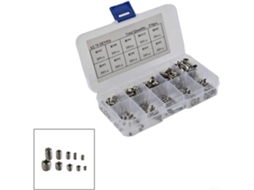 Kit Com 200 Parafusos De Cabeça Sextavada Interna Em Aço Inoxidável