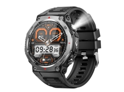 Smartwatch Kt85 Lanterna Com Detecção UV Bateria 525 Mah Bateria Longa Duração Esportiva Ao Ar Livre Bestvite (preto)