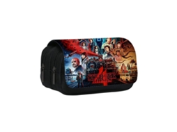 Estojo de lápis com zíper e estampa de séries de TV da WalshLXq, com dupla camada, para meninos e meninas.