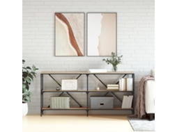 Vidaxl Mesa Consola 160x30x75 Cm Deriv. Madeira/ferro Carvalho Sonoma
