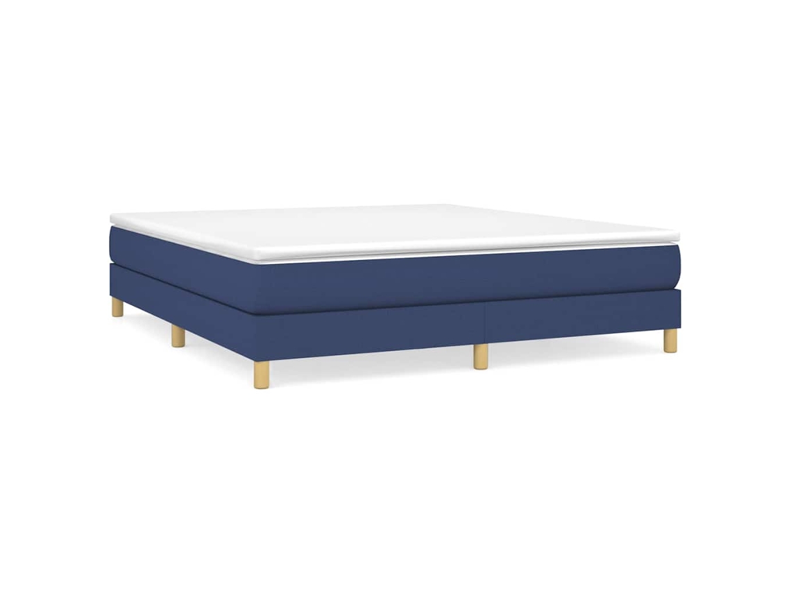 Box Spring Bed, Box Spring Beds Vidaxl Azul Tecido (160 X 200 Cm)