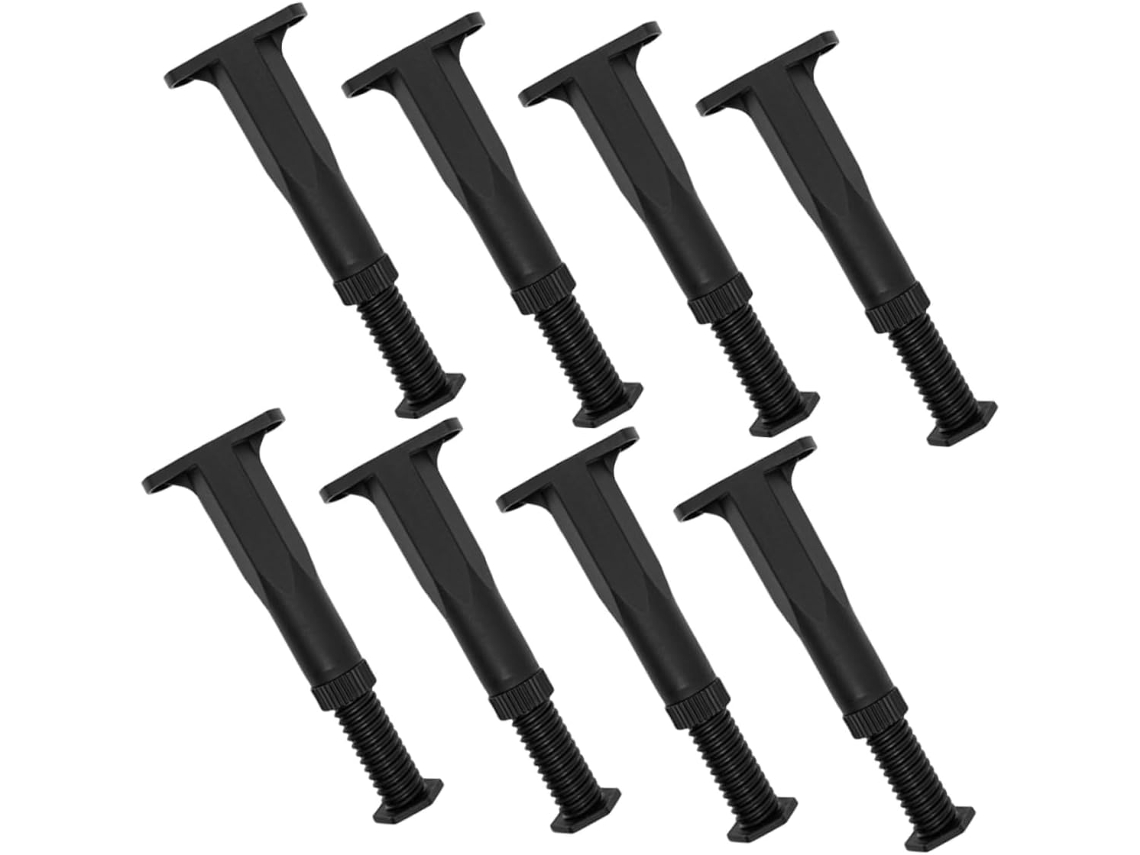 Balacoo Conjunto De 8 Pés Telescópicos Ajustáveis Para Estrutura Cama, Pés De Suporte Resistentes Para Móveis, Sofás E