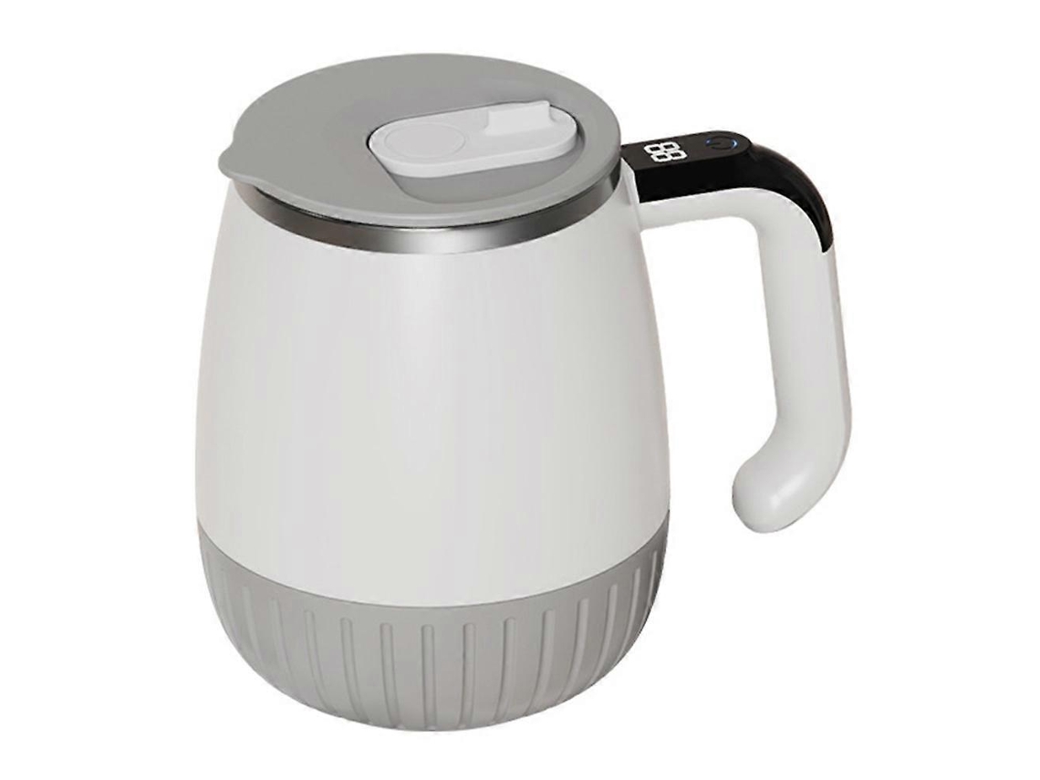 Caneca Automática De Agitação, Branca, Com Display Digital, Para Bebidas