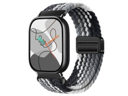 Pulseira magnética de nylon para Xiaomi Mi Band 10 Pro, Huawei Fit 5, Redmi Watch 6, Fit 3, 4, 5, 4 Pro e 5 Pro.
