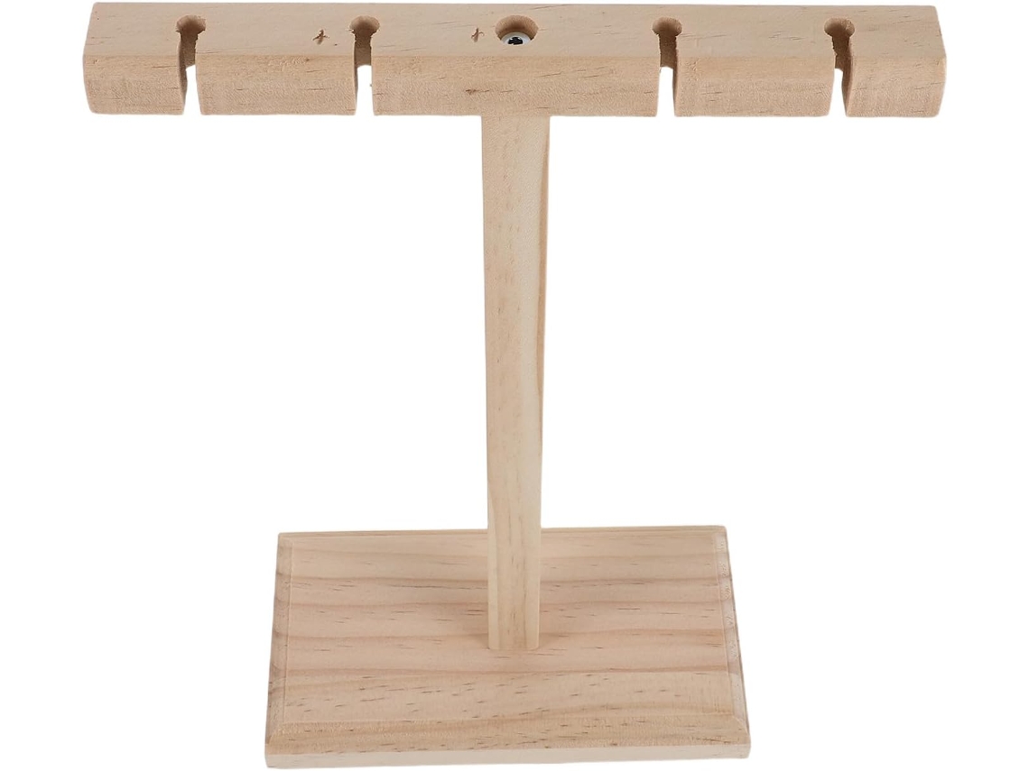 Suporte Elegante Em Madeira Natural Exceart Para Fones De Ouvido Sem Fio, Armazenamento Versátil Para Jogos E