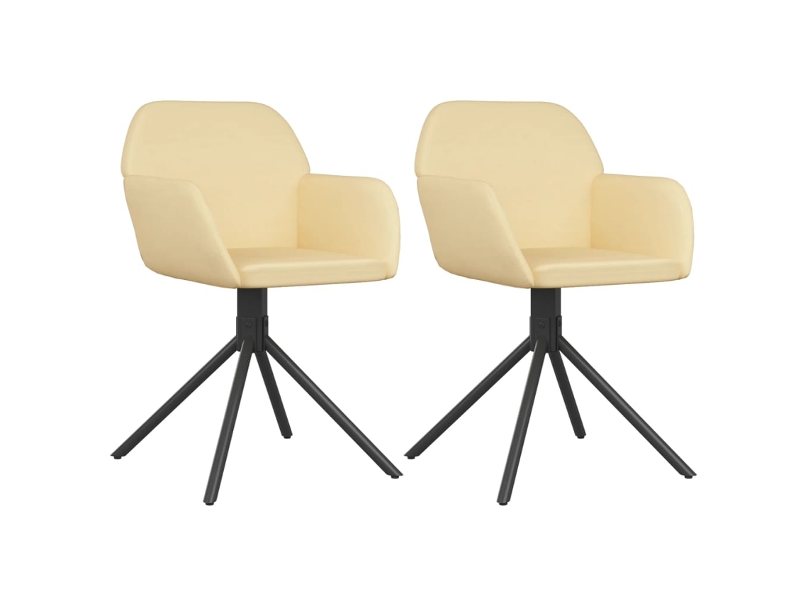 Swivel Dining Chair, Swivel Dining Chairs Vidaxl Creme Veludo (n/a)