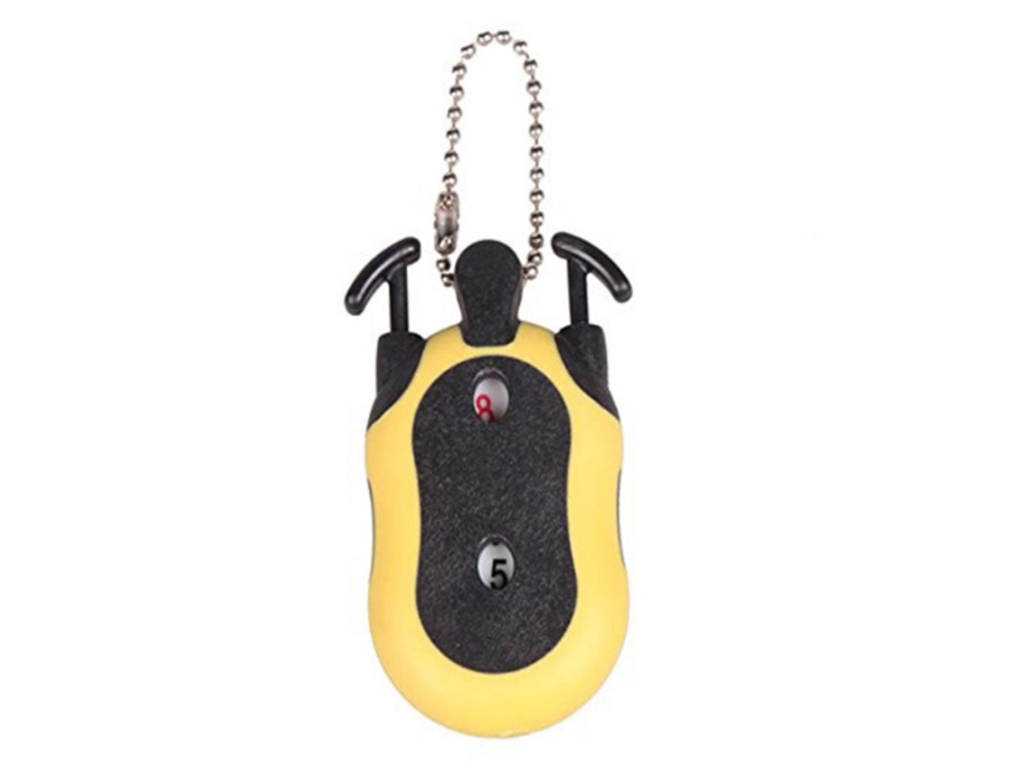 Mini Contador De Puntuación De Lanzamiento De Peso Con Llavero (amarillo Y Negro)