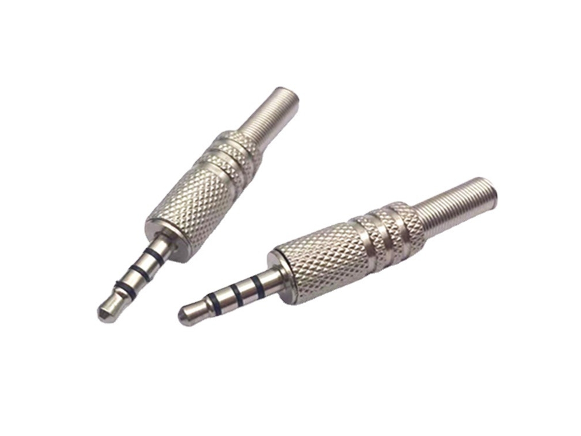 Conector de Áudio 3,5 Mm, Estéreo Cabeçote Soldagem Canal Duplo Mm AQUAFORGE