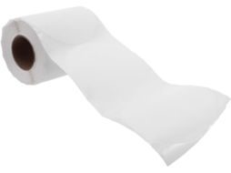 Rolo de Etiquetas Térmicas Autoadesivas Redondas Amosfun, em Papel Branco, Resistentes a Óleo e Rasgos, para I