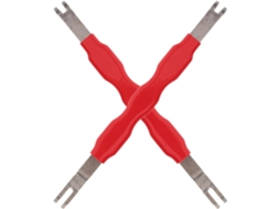 Conjunto De 2 Grampos De Desconexão Elétrica De Metal Vermelho Para Carros.