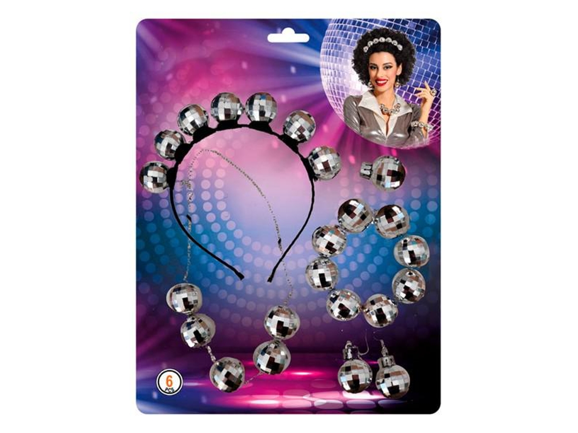 Acessório para Fantasia Disco 6 Pcs