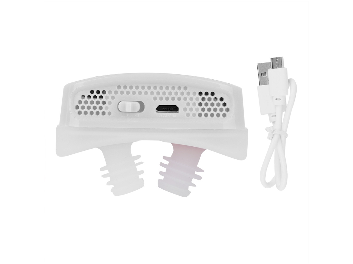 Ventiladores nasais eletrônicos, aparelhos antirronco para pressão positiva contínua nas vias aéreas, branco