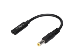 Cabo Adaptador De Energia (carregamento De Dispositivo Com Chip Pd) Macho Reto 55mmx25mm Para Fêmea Type-c