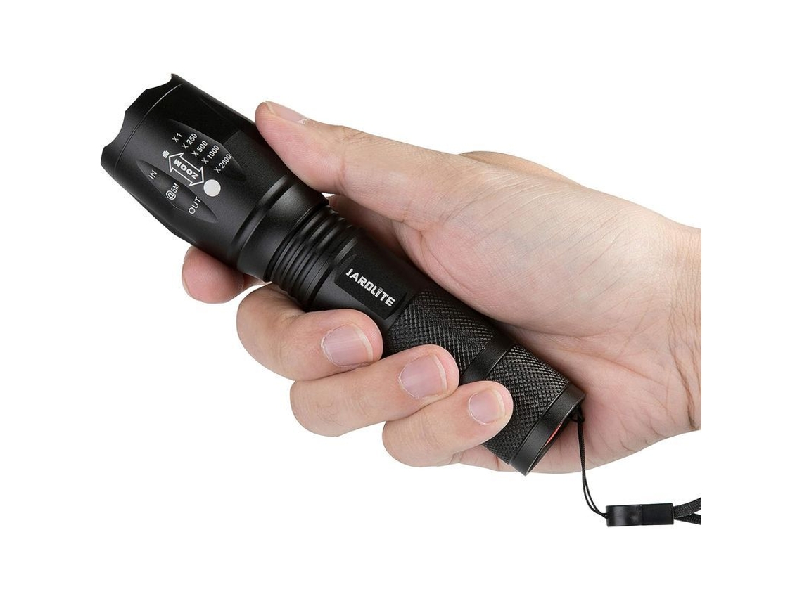 Lanterna LED de Emergência Portátil, com Foco Ajustável, Resistente à Água, 5 Modos, para Acampamento e Emergências S/MARCA