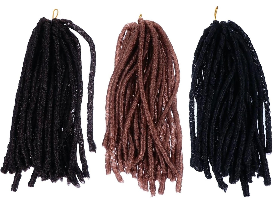 Conjunto De 3 Perucas Longas E Leves Com Tranças, Feitas De Fibra Sintética De Alta Qualidade.