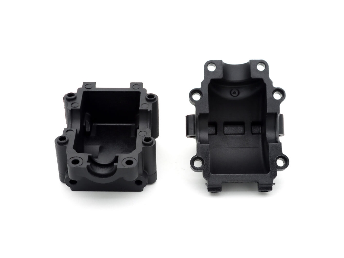 Conjunto Caixa Velocidades Dianteira E Traseira Zd Racing Mt16 1/16 Carros Rc, Preto, 2 Peças, Acessórios Sobressalentes Veículos Modelos 16007 16008