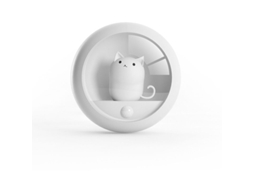 Luminária Noturna Inteligente em Formato de Gatinho com Sensor Corpo Humano, Recarregável Via Usb, para Cabeceira, Presente Criativo BRILVIBERA