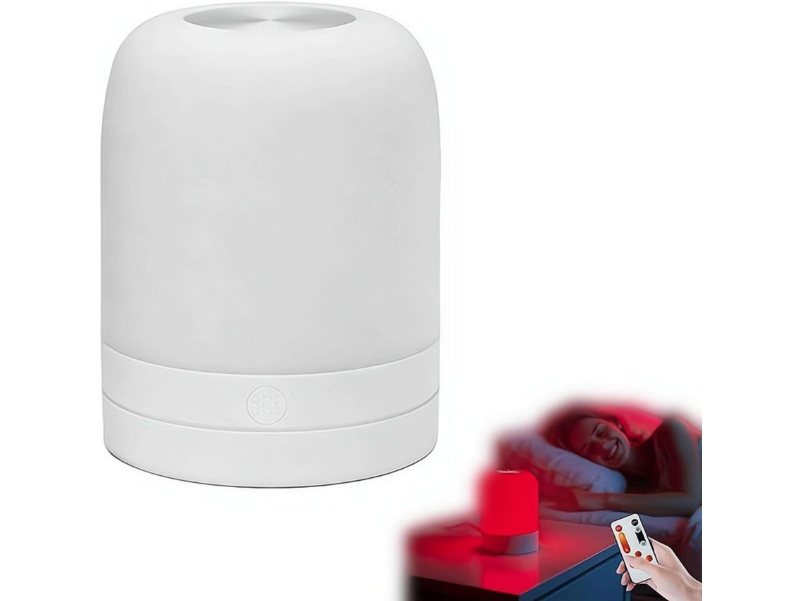 Luz Noturna Vermelha De 670nm Para Dormir, Com Luzes Âmbar 1700k, Sem