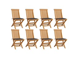 Folding Chair, Folding Chairs Vidaxl Antracite Madeira (n/a)