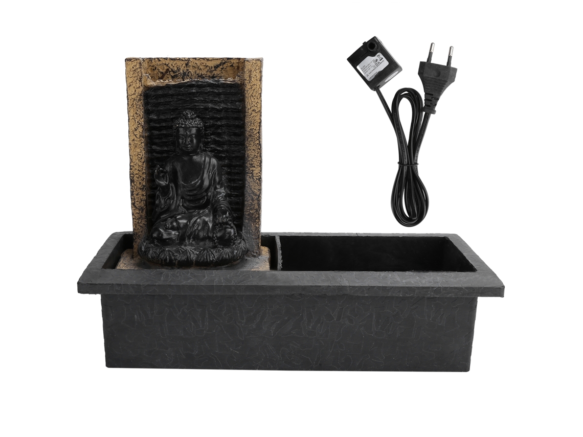 Fonte de Mesa com Cascata e Buda em Resina
