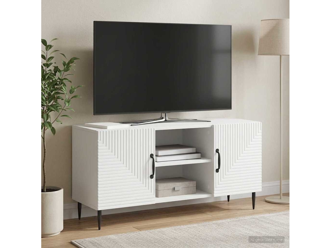 Vidaxl Gabinete para Tv Branco 102 X 34,5 X 50 Cm Derivados de Madeira