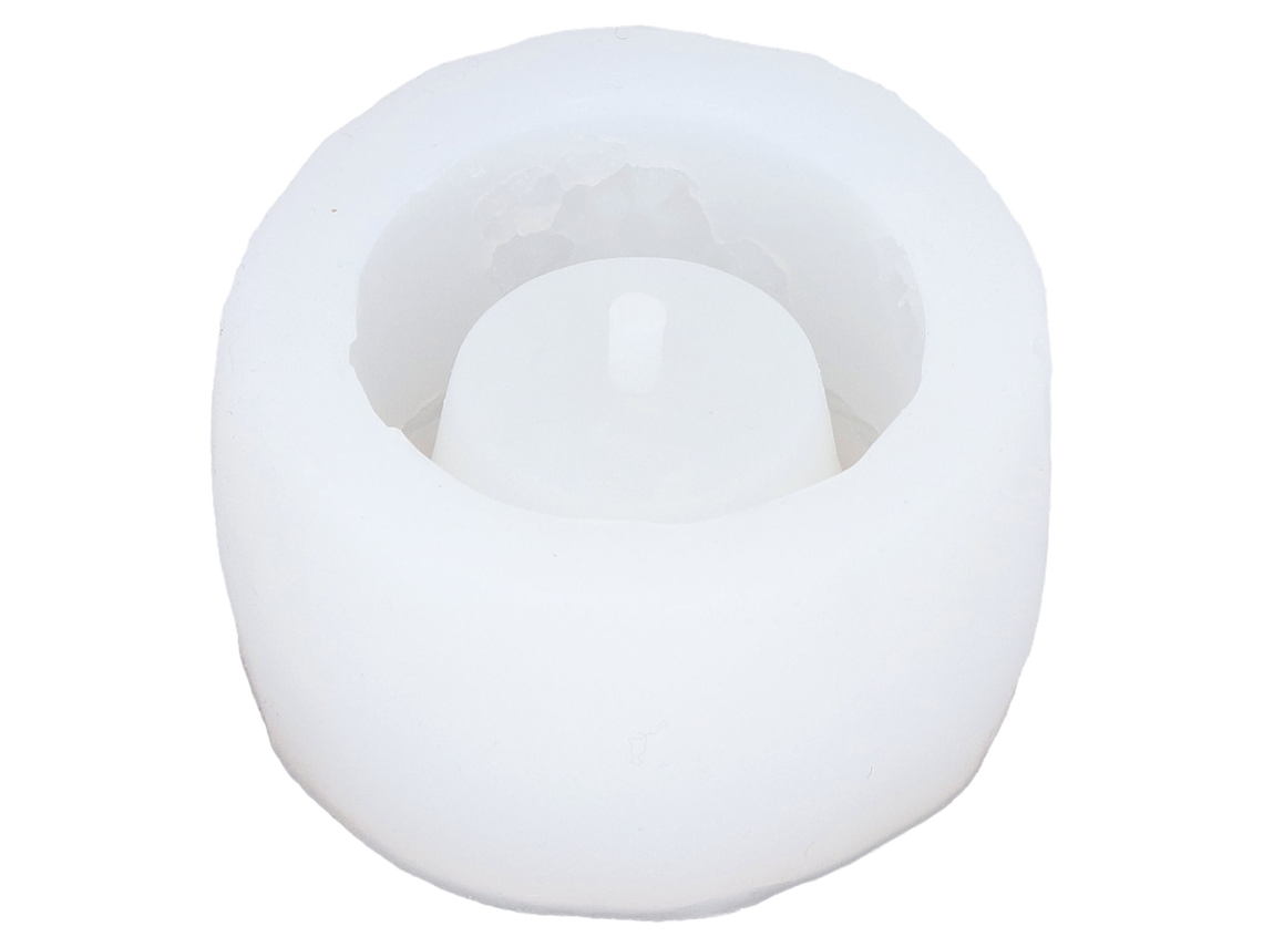 Molde de Silicone para Vaso Redondo com Furo de Drenagem Diy para Suculentas e Artesanatos | S/MARCA