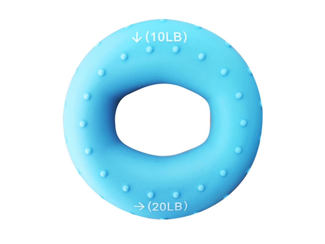 Business anel de força para mãos de silicone durável, treino de força de mão e dedos, leve, azul, 10/20lb