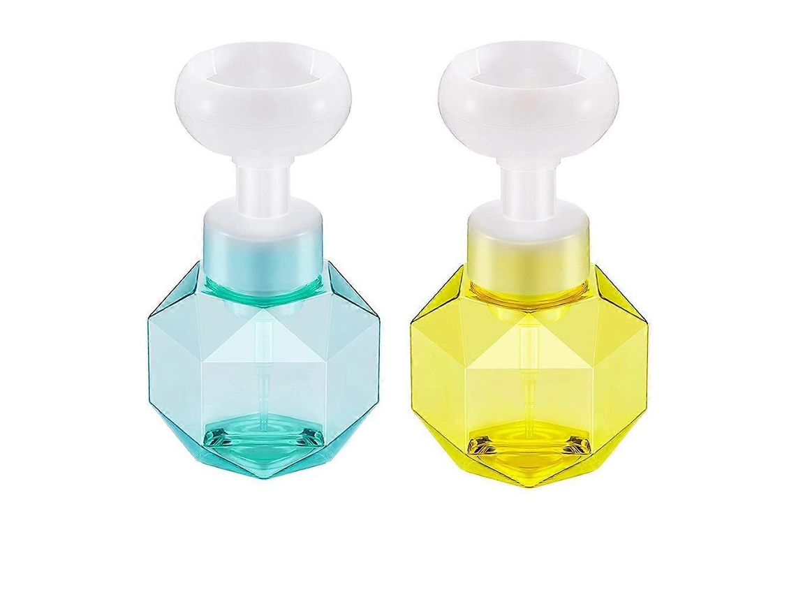 Frasco Dispensador De Cosméticos Vazio, Ideal Para Viagens E Uso Doméstico, Formato De Flor, Espuma, Quantidade Controlada, 2 Unidades.