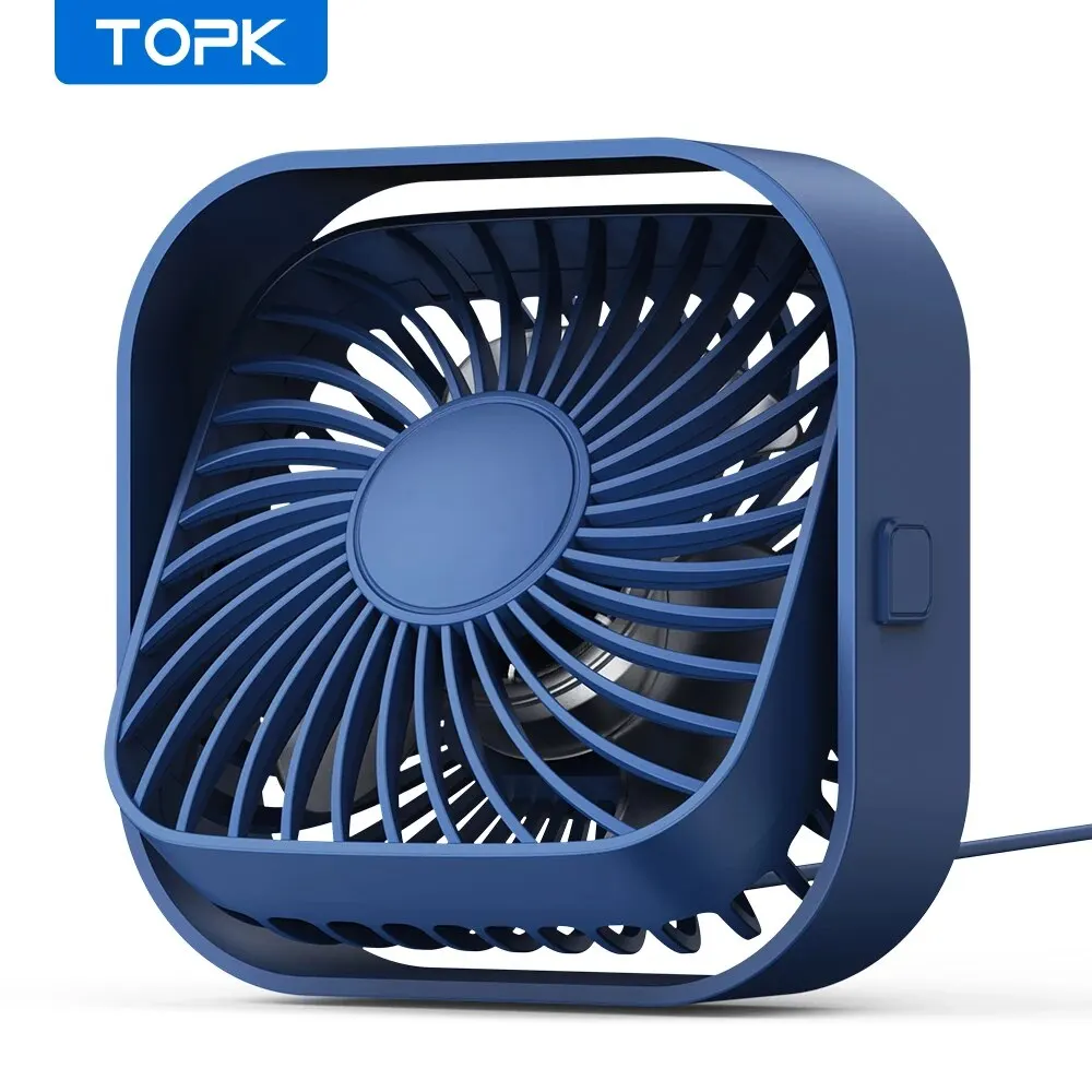 (azul) Mini Ventilador Portátil Usb Silencioso