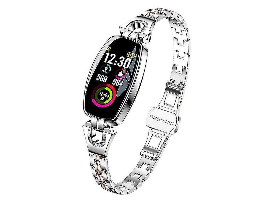 Relógio inteligente H8 com tela colorida, monitor de pressão arterial e frequência cardíaca, pedômetro, pulseira, bicicleta elétrica Ly