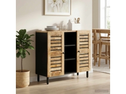Vidaxl Gabinetes De Armazenamento Natural 90 X 33 X 75 Cm