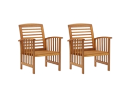 Garden Chair, Garden Chairs Vidaxl Marrom Madeira (n/a)