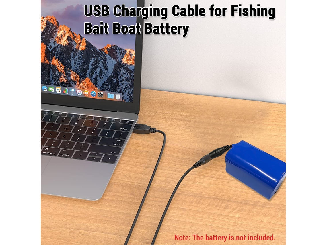 Cabo Usb 3.3ft para Recarga de Bateria de Barco Isca