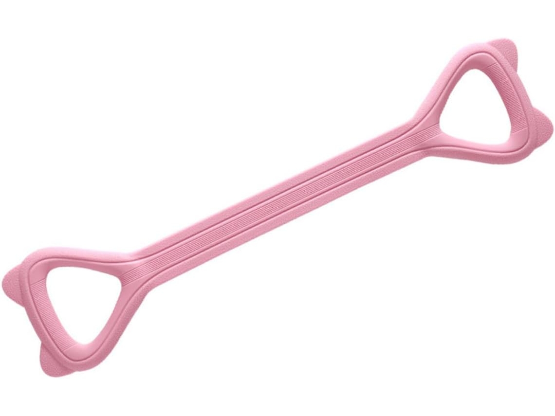 Faixa Elástica De Resistência Para Exercícios Ioga E Fitness, Ideal Glúteos Pernas, Cor Rosa Multifuncional