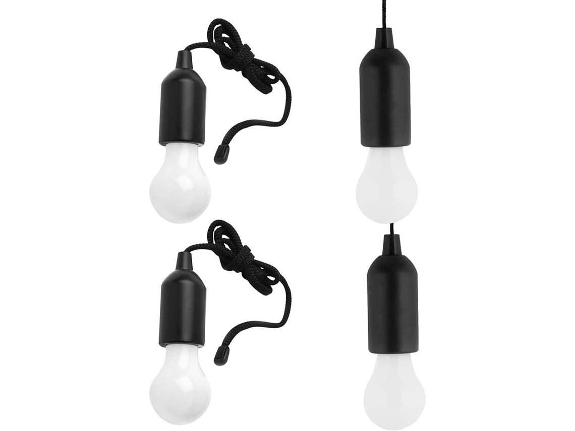 Luz noturna portátil LED Preta com mecanismo de torção articulada