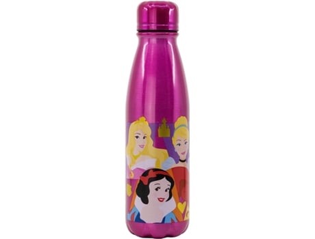 Garrafa Alumínio 600 Ml Princesas Disney