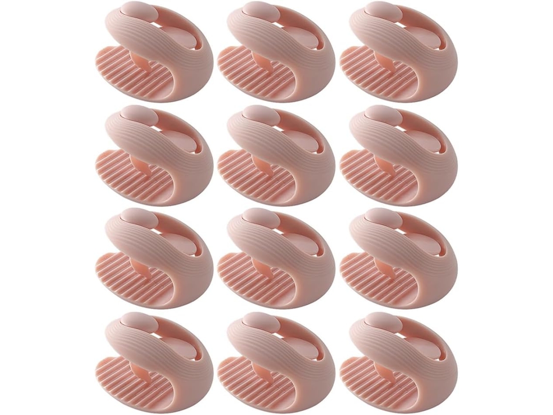 Garneck Conjunto De 12-prendedores Edredom Rosa Em Abs, Práticos E Antiderrapantes Para Segurar Capas De Edredom Evitar