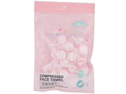 30pcs Toalla Facial Comprimida Desechable De Tela No Tejida, Toalla De Limpieza Portátil Para Viajes